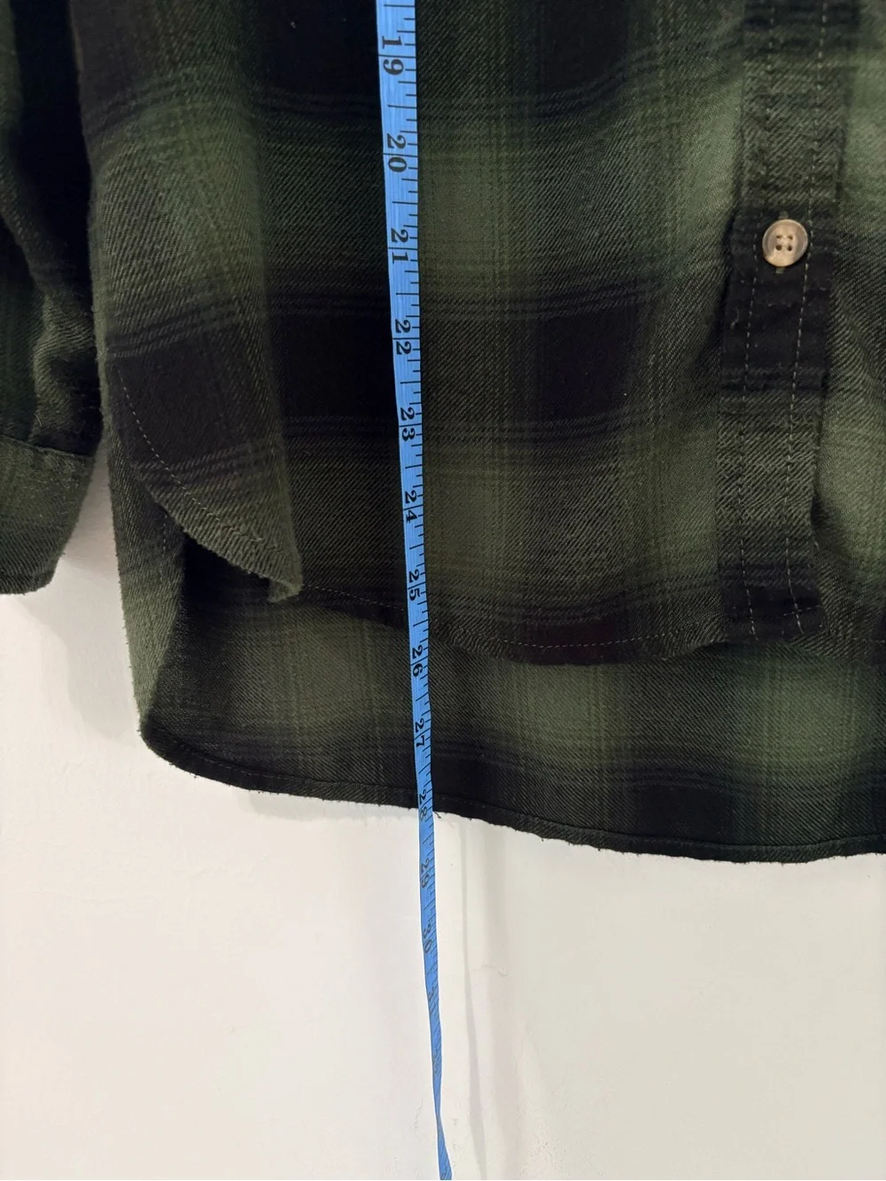 American Eagle Soft & Sexy Plaid Button Down Shirt Sz S Forest Green Black EUC - Picture 12 of 12